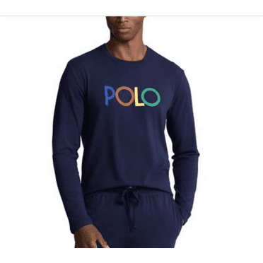 Polo Ralph Lauren Men's Logo Long Sleeve Sleep Shirt - Cruise Navy