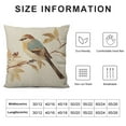 thumbnail image 5 of RUIYC Throw Pillow Covers for Couch Baby Sparrow Bird Bed Or Sofa Pillows Case A Hand Watercolor Painted Cute Sparrow Bird Branch Decorative, 5 of 5