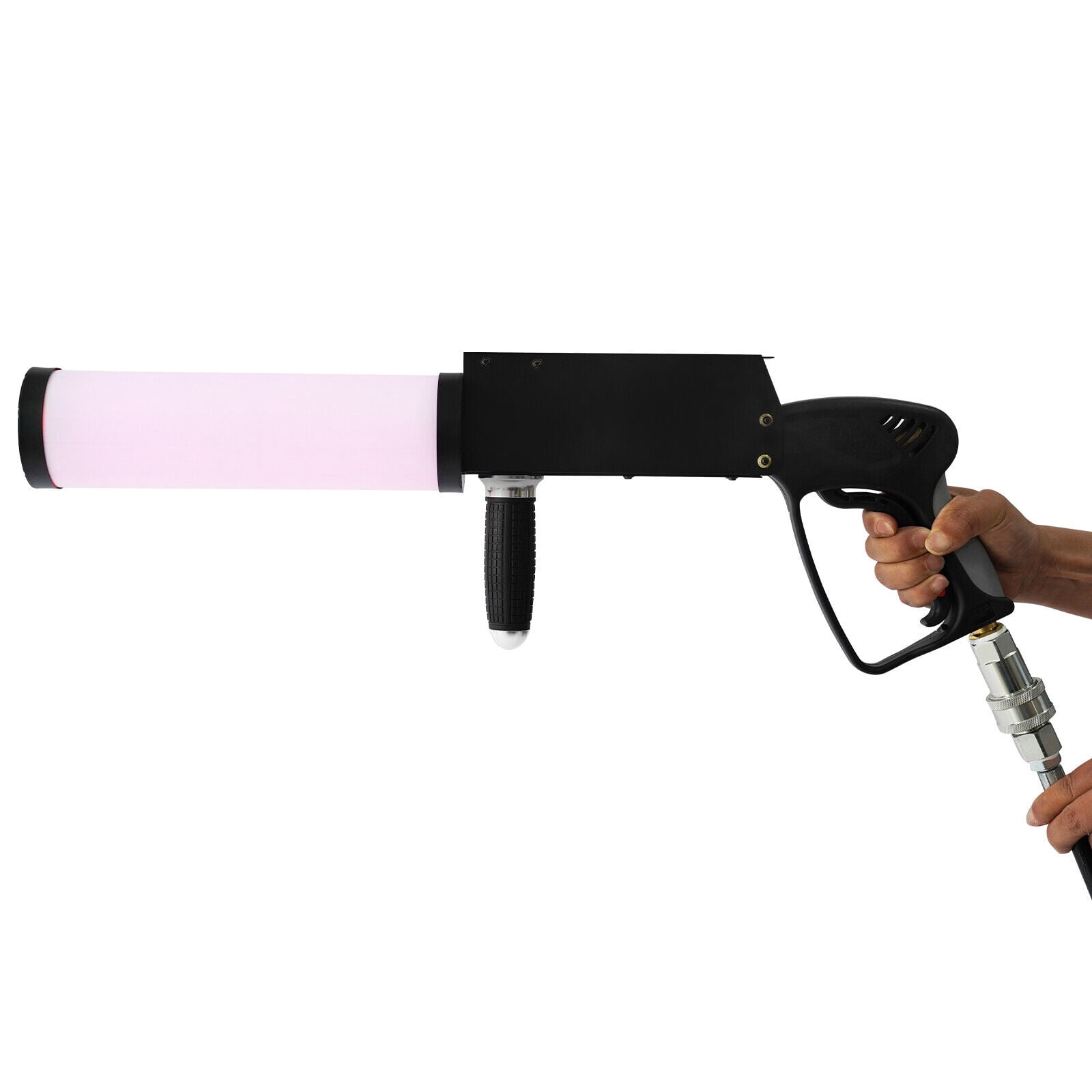 Handheld Fog Gun LED CO2 Fog Cannon Special Effects Fog Machine Gun Party Bar DJ