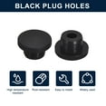 thumbnail image 2 of Unique Bargains 6 Pcs Black Plug Holes, H16 Rubber Button Plug for 15mm/0.59' Hole, 2 of 6