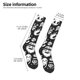 thumbnail image 2 of Balery Black White Spooky Ghosts Calcetines novedosos Calcetines deportivos Calcetines hasta la rodilla Calcetines de algodón Calcetines originales y geniales, 2 of 6