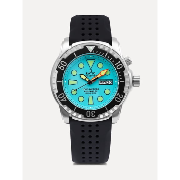 Ratio FreeDiver Helium-Safe 1000M Sapphire Automatic 1068HA90-34VA-IBLU Men's Watch