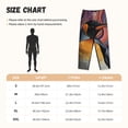 thumbnail image 2 of Cauagu Abstract Pattern Penguin Pajama Pants for Women Loose Fit Wide Leg Trouser Pants Casual Elastic Waist Drawstring Lounge Pants, 2 of 6