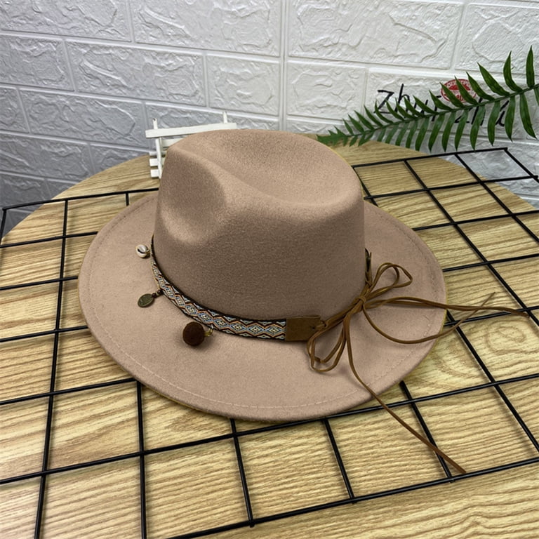 Baberdicy Cowboy Hat Fashionable Fedora Fedoras Men Wide for  display picture 1
