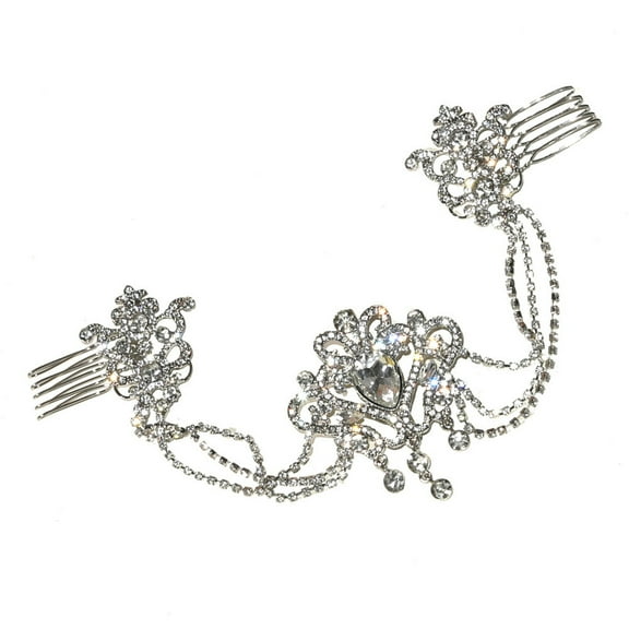 MEIBUTYUP Bridal Hair Comb with Rhinestone Detail, Elegant Wedding and Special Occasion Accessory