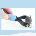 thumbnail image 3 of Mistaha Double-sided Pet Grooming Brush Pet Dematting Comb Undercoat Rake Shedding Brush for Pets Mats & Tangles Removing, 3 of 8
