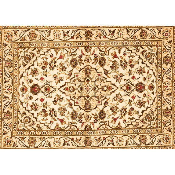 Ahgly Company Indoor Rectangle Persian Orange Traditional Area Rugs, 4' x 6'