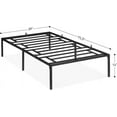 thumbnail image 2 of Hetoy Durable Double Bed Frame – 14-Inch Metal Platform Frame with Heavy-Duty Steel Slats, No Noise or Shaking, Easy Assembly, and Ample Under-Bed Storage,75.2"L*39"W*13.8"H Twin, 2 of 7