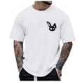 thumbnail image 4 of JAJAHO Men's Graphic Tees Oversized T Shirts For Men Summer Short Sleeve Retro Streetwear Lightweight Crewneck Tshirt Stylish Tops, 4 of 7