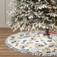 thumbnail image 3 of Christmas Tree Skirt, Labrador Retriever Dog Tennis Christmas Tree Decorations Indoor, Tree Skirts Mat With Tassel Trim for Halloween New Year Holiday Christmas Party Decor 30 Inches, 3 of 7