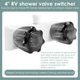 thumbnail image 3 of NUAHRHY RV Shower Faucet Sturdy Camper Shower Faucet with 2 Acrylic Knobs Efficient RV Shower Valve Versatile RV Shower Faucet Replacement for Bathroom Trailer Camper Outdoor Shower, 3 of 8