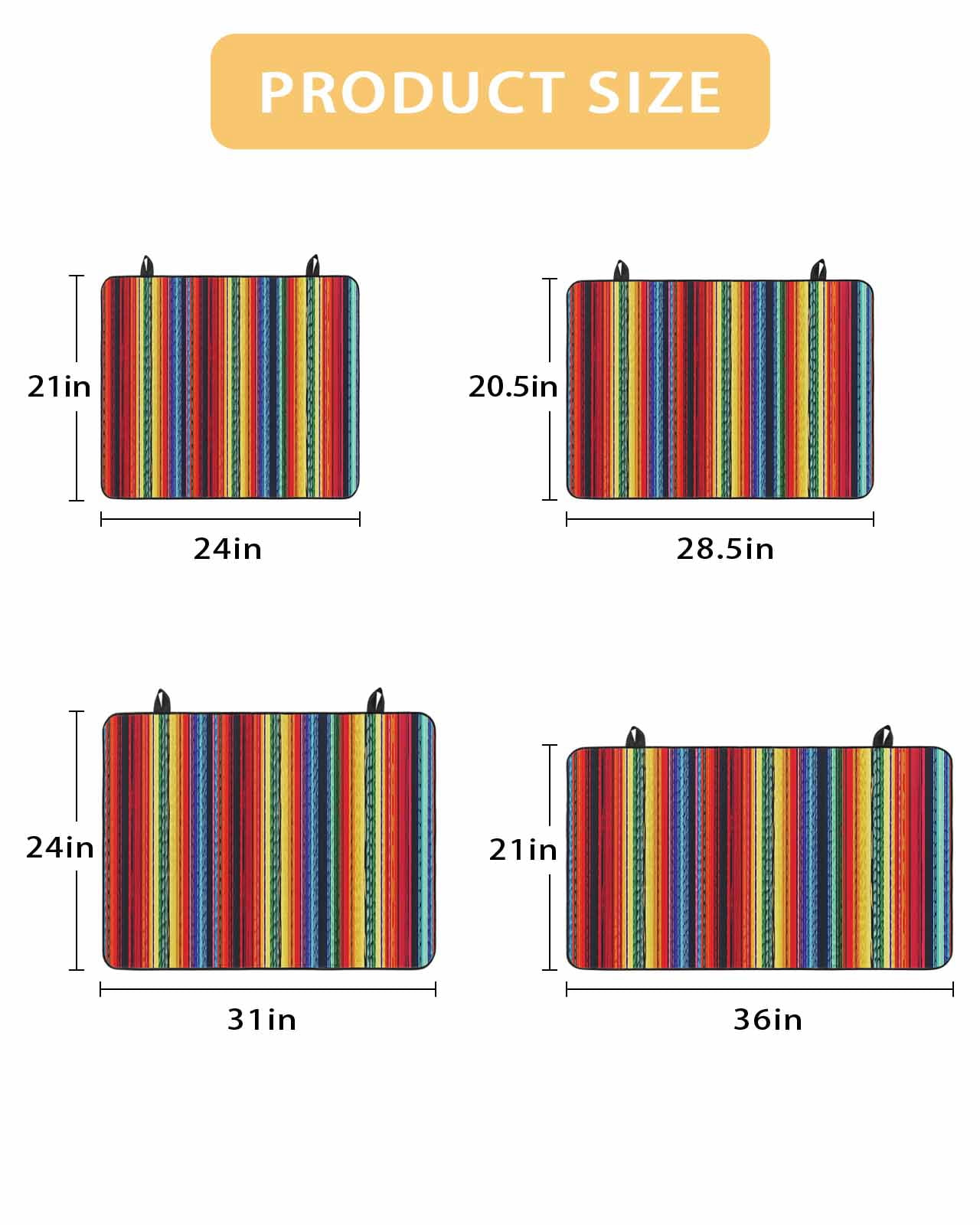 nqOlkjepod Large Induction Cooktop Protector Mat 24"x21", Rainbow Striped Stove Top Covers for Electric Stove, Boho Ethnic Colorful Lines Minimalist Stove Burner Cover Mats, Glass Top Stove Cover