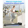 thumbnail image 6 of Walking Pad with Incline,Patbrela 2.5 HP Under Desk Treadmill Small with LED Display &Remote Control,4 in 1 Incline Walking Pad 300 Lbs Portable Treadmill for Home Office, 6 of 9