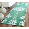 thumbnail image 3 of Safavieh Stone Wash 6' X 9' Hand Knotted Rug in Emerald, 3 of 7