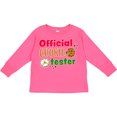 thumbnail image 3 of Inktastic Official Cookie Tester Christmas Cookies Boys or Girls Long Sleeve Toddler T-Shirt, 3 of 5