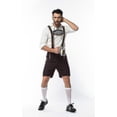thumbnail image 4 of 3 unids/set hombre adulto traje de Oktoberfest alemán bávaro Oktoberfest Festival cerveza hombre Lederhosen ropa de fiesta de Halloween L, 4 of 5