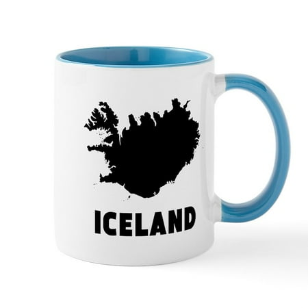 

CafePress - Iceland Silhouette Mugs - 11 oz Ceramic Mug - Novelty Coffee Tea Cup