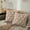Coffee, variant on HCBY 1 PC Solid Color Square Plush Pillow Cover with Grid Pattern & Hidden Zipper, Modern Throw Pillowcase for Sofa Bedroom Decor (Black,15.7"x15.7")