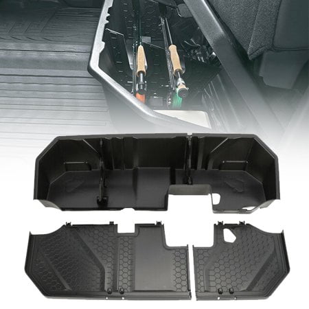 ECOTRIC Underseat Storage Box Underseat Container System Black Replacement for 84734683 Compatible with 2019-2021 Chevrolet Silverado 1500 2500/3500 HD GMC Sierra 1500 2500/3500 HD 