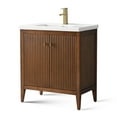 thumbnail image 2 of Vanity Art 30" Double Door Bathroom Vanity with Sink, Freestanding Storage Cabinet with Ceramic Top, and Removable Shelve, 2 of 8