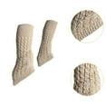 thumbnail image 6 of yotijay Figure Skating Leg Warmers Calf Socks Set for Winter Sports Activities Women Beige, 6 of 9