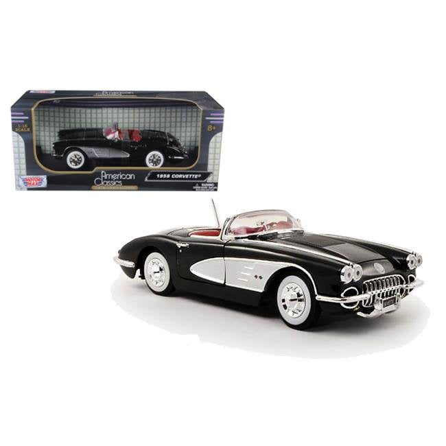 1958 CHEVY CORVETTE CONVERTIBLE WITH TOP UP 1/64 scale DIECAST CAR 