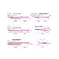 thumbnail image 3 of Juego de Cuchillos Acero Inoxidable 6ps Rosa, 3 of 5
