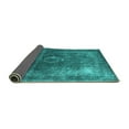 thumbnail image 2 of Ahgly Company Indoor Round Oriental Turquoise Blue Industrial Area Rugs, 8' Round, 2 of 4