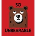 thumbnail image 2 of So Unbearable Youth Red Crew Neck Short Sleeve Tee-Large, 2 of 4