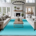 thumbnail image 3 of Rectangle Rug 8x10Ft Turquoise Gradient Modern Pattern Soft Indoor Throw Rugs Carpets for Living Dining Bedroom Kids Room Non-Slip Playroom Crawl Rug Floor Mats Teal Abstract Art, 3 of 9