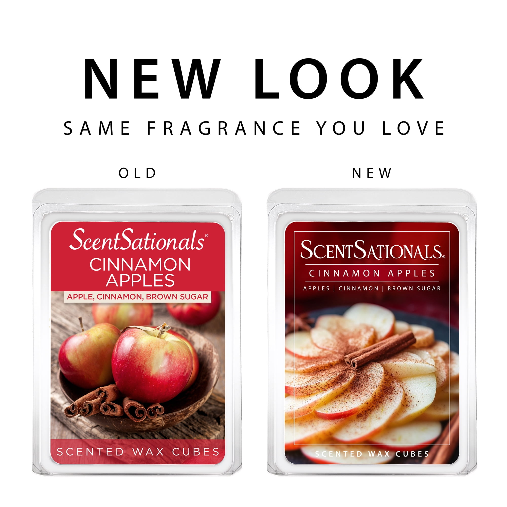 (2 pack) Cinnamon Apples Scented Wax Melts, ScentSationals, 2.5 oz (1 Pack)