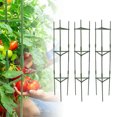 thumbnail image 1 of Tomato Cage,Adjustable Design Triangular Tomato Plant Support Pole Heavy Duty Steel Plant Tower Stakes Ample Space Design Tomato Trellis Garden Plant Support for Home, 1 of 7