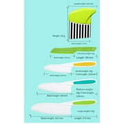 5 Pcs Kids Knife Set, Kids Safe Cooking Knives, Nylon Kids Kitchen Knife with Crinkle Cutter, Serrated Edges Plastic Toddler Knife Kids Knives for Real Cooking & Cutting Fruit, Bread, Lettuce, Type 1
