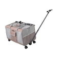 thumbnail image 2 of Bunblic Transporteur pour Chat avec Roues, Sac de Voyage pour Animaux pour 2 Petits Chats, Transporteur Roulant pour Chats et Chiens, Transporteur de Voyage pour Animaux sur Roues pour Chats Chiot Kaki, 2 of 8