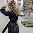 thumbnail image 1 of $195 CLUB MONACO Bird Print Turple Dress Black Multi ( 2 ), 1 of 2