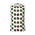 thumbnail image 6 of Lsque Colorful Autumn Pinecones Print Men's Cotton Blend Sleeveless Muscle Shirts (S-3XL)- Moisture Wicking, Odor Protection, UPF 30+,XX-Large, 6 of 8