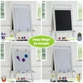 thumbnail image 3 of Little Partners Deluxe Learn 'N Play Toddler Easel for Kids, Two-Sided Art Center with Chalkboard, Magnetic Dry Erase Whiteboard, Paper Feed, Storage Bins, Paint Containers - Soft White, 3 of 12