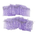 thumbnail image 1 of Drawstring Sheer Mesh Bag, Star Pattern Mesh Bags Transparent  For Wedding Purple, 1 of 8