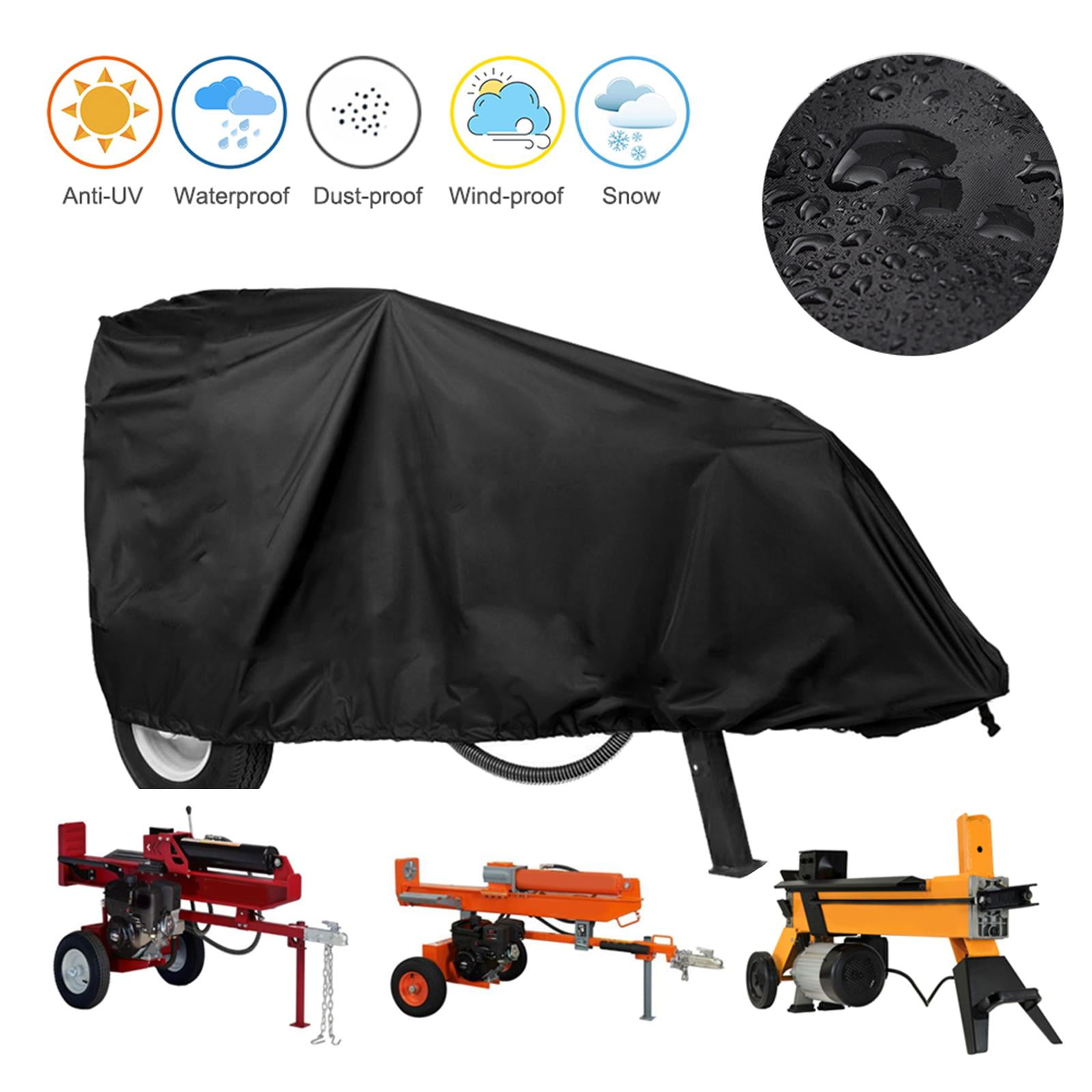 Thicker and Tear Proof Wood Splitter Cover Against Dust Rain Uv Compatible with 15-40-ton Log Splitters SELUGOVE Upgraded Log Splitter Cover Waterproof Outdoor All Weather 