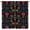 Black Red-2, variant on Colorful Floral Curtains, Boho Dahlia Chrisanthemum Flowers Art Printed Window Drapes for Bedroom Living Room Kitchen Decor Fabric Set 2 Panel 63x63 Inch 80% Shading Rate