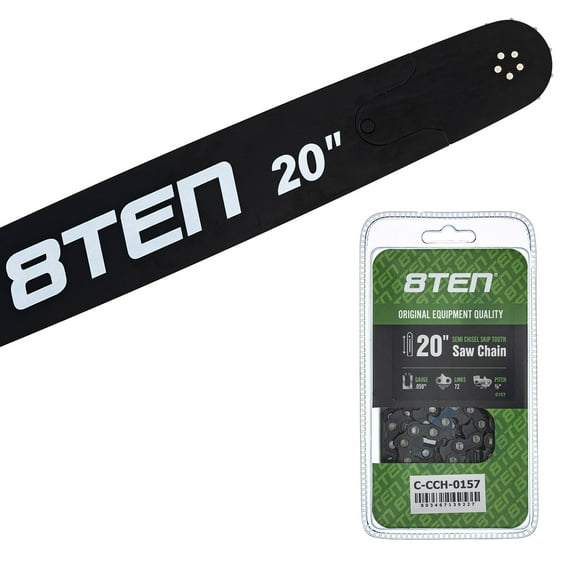 8TEN 20" Chainsaw Bar & Chain .050 3/8 72DL for Husqvarna H51-72 MK1010461