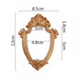 thumbnail image 3 of Vintage Picture Frame Resin Golden Ornate Textured Oval Desktop Photo Frame Photo Holder Jewelry Display Frame Home Decoration, 3 of 4