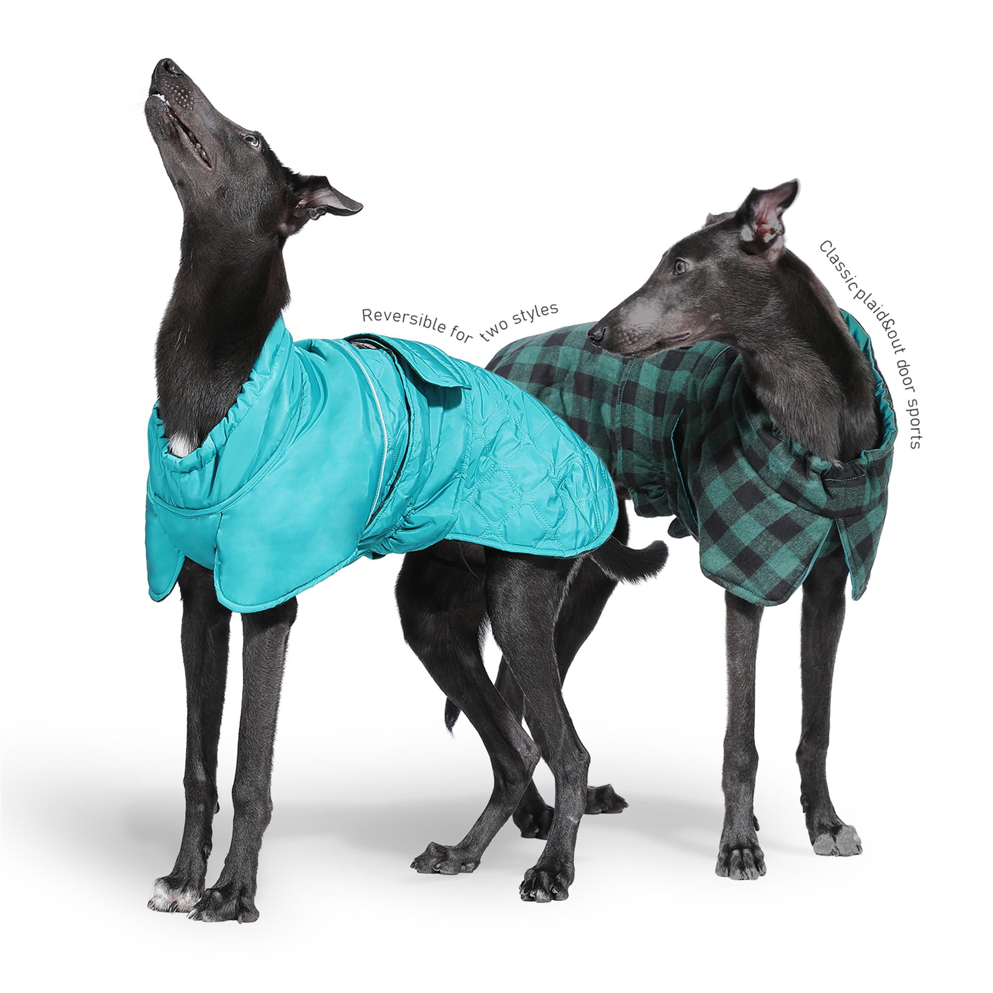 Kadyn Reversible Water Repellent Dog Jacket Pets Apparel Winter Warm Outdoor Sport Dog Coats for Winter Cold Weather Puppy Comfort Vest, Green 2XL Kadyn Reversible Water Repellent Dog Jacket Pets Apparel Winter Warm Outdoor Sport Dog Coats for Winter Cold Weather Puppy Comfort Vest, Green 2XL