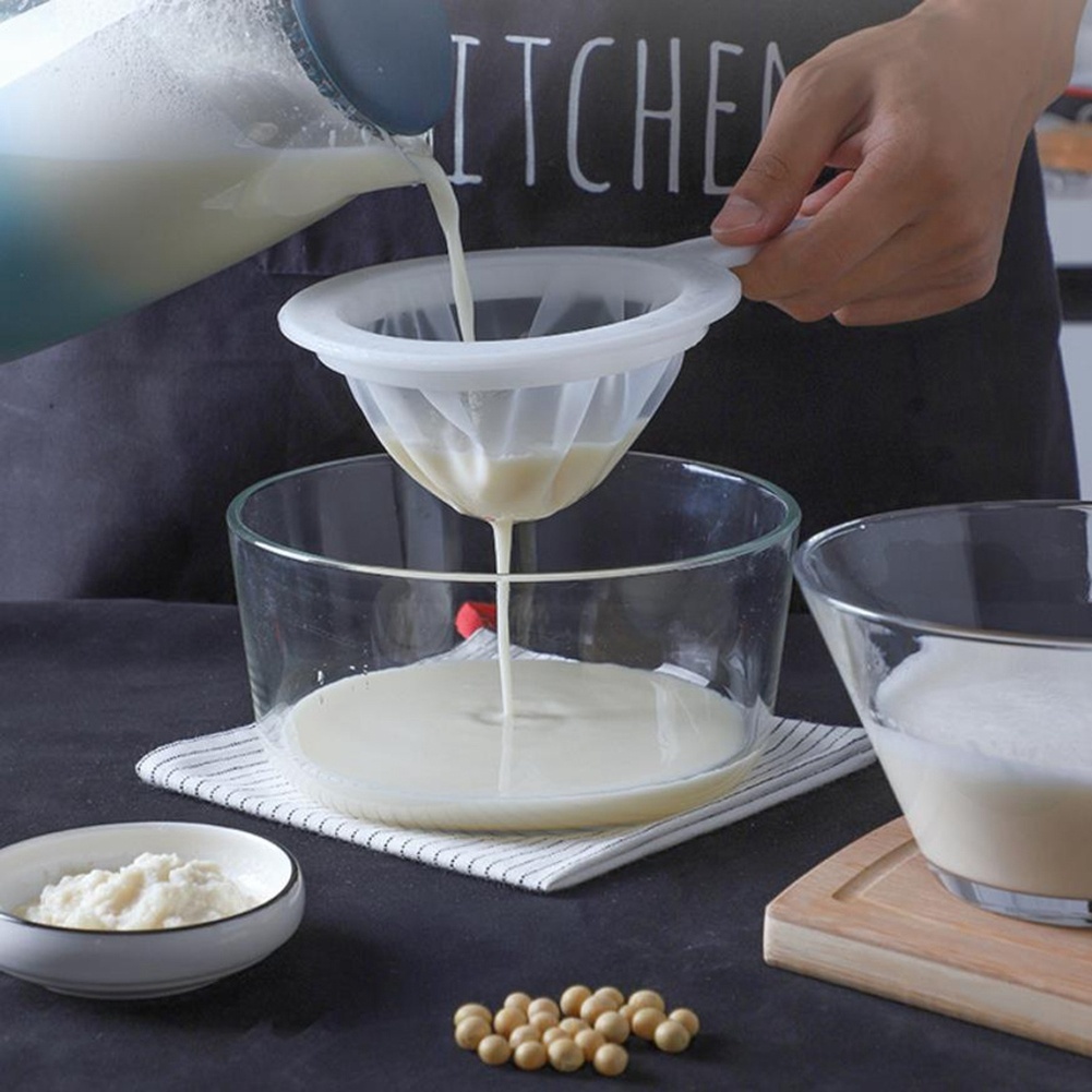 Home Lightweight Soy Milk Filter High Density Handheld Juice Mesh Sieve