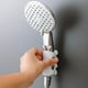 thumbnail image 5 of Soporte de ducha con ventosa, cabezal de ducha con base fija no perforada, marco de metal, portátil y plegable, para baño, alto caudal de agua, fácil instalación, para dormitorios, ventosa, 5 of 7