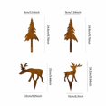 thumbnail image 4 of Metal Christmas Fawn Christmas Tree Stake 4 Pack Outdoor Yard Holiday Decor Christmas Outdoor Decoration, 4 of 5