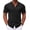 Black, variant on Mens Knit Polo Short Sleeve Knitted Button Down Polo Shirt Retro Guayabera Shirts Casual Beach Resort Wear Shirts