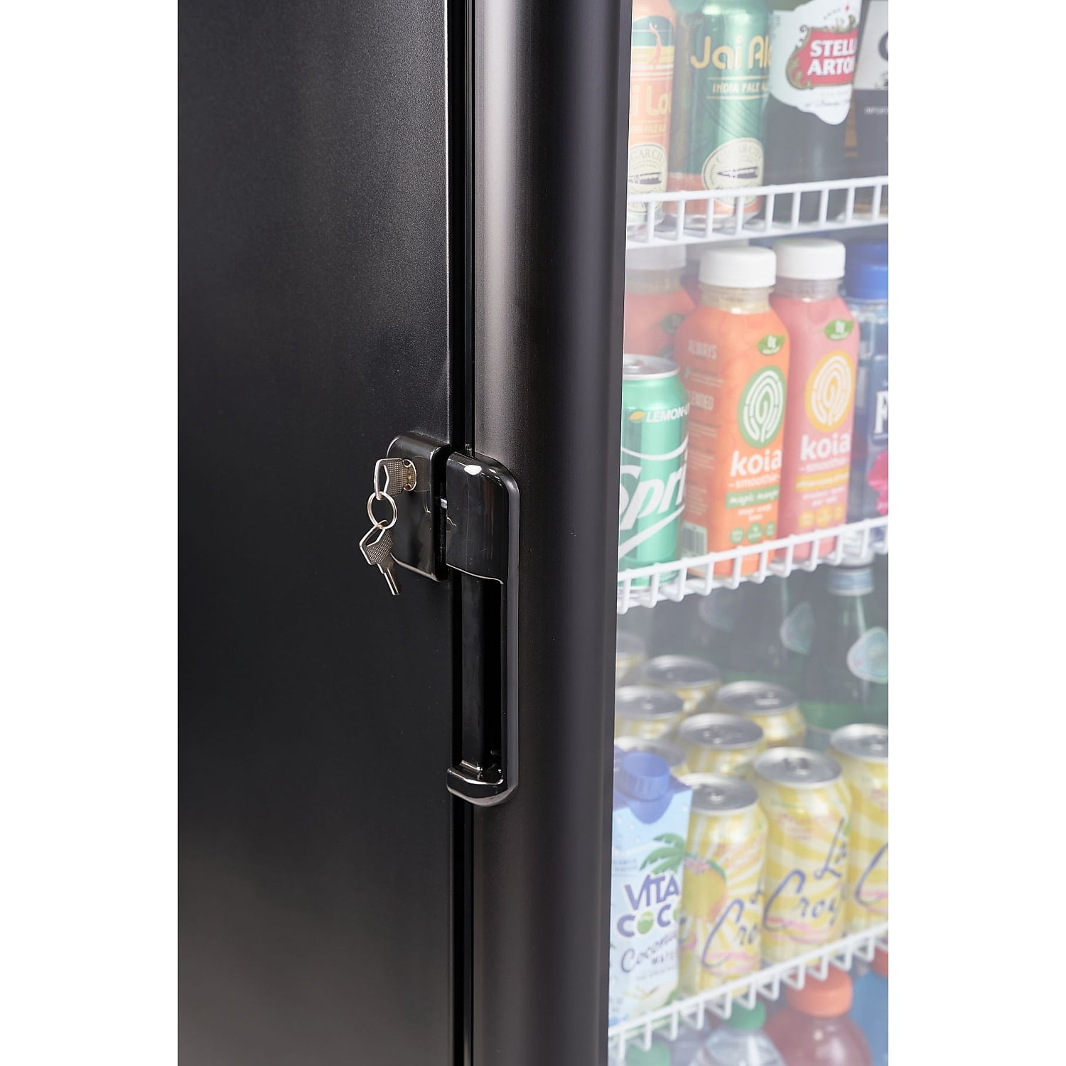 Premium Levella PRF155DX 15.5 cu ft Flat Front Beverage Refrigerator Silver