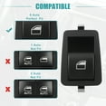 thumbnail image 4 of Unique Bargains Car Front Left Driver Side Master Power Window Switch for BMW 323i 1999-2000 61316902174 Black, 4 of 8