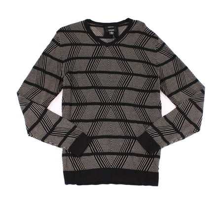 Alfani Mens Geometric Cashmere Pullover Sweater (Best Men's Cashmere Sweater Brands)
